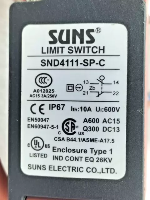 Suns Electric Snd4111-Sp-C Interrupteur De Limite 3