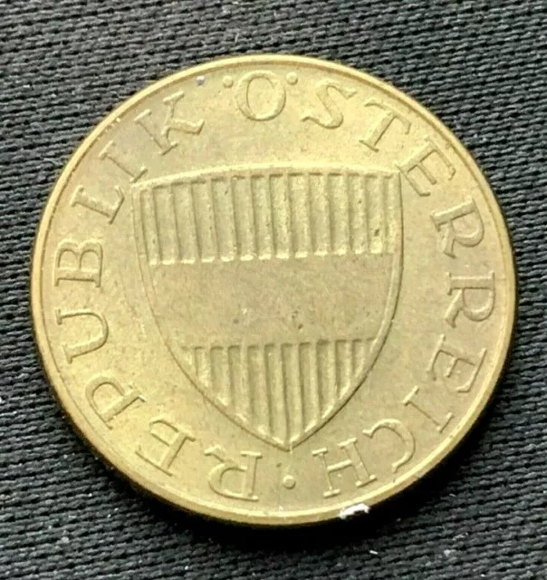1972 Austria 50 Groschen Coin AU  Aluminum Bronze   #K902