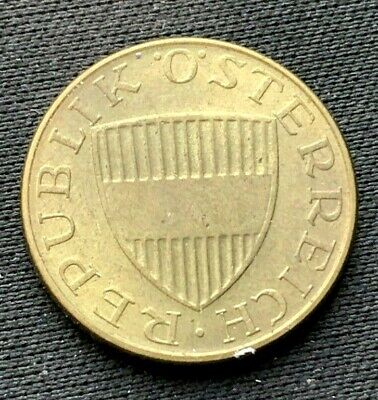 1972 Austria  50 Groschen Coin AU  Aluminum Bronze   #K902