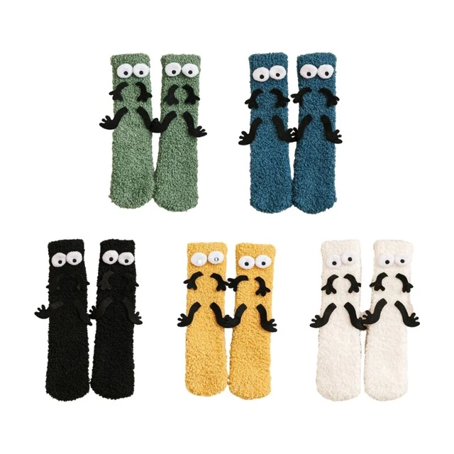 Calze antiscivolo calde da pavimento bambina ragazzi unisex calze da pavimento cartone animato calze calde