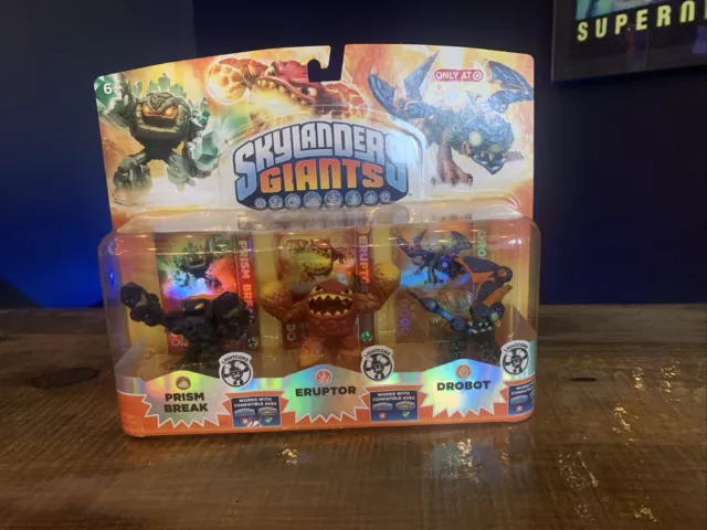 NEW Skylanders Giants Three Pack Prism Break, Eruptor, Drobot - Target Exclusive