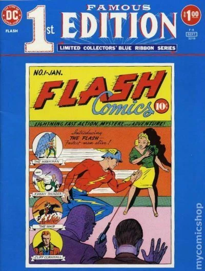 Famous First Edition Flash Comics F-8 VG/FN 5.0 1975 Stock Image