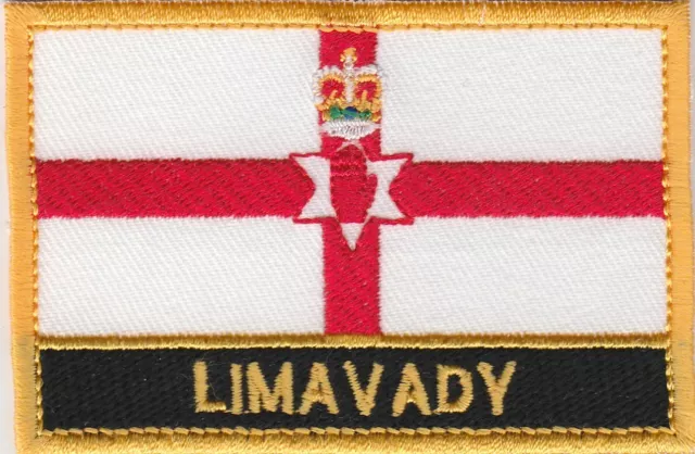 Limavady Northern Ireland Town & City Embroidered Sew on Patch Badge