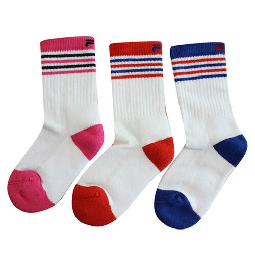 FILA 3 Confezione da 3 Calzini bianchi rosso rosa blu neonato AC00683 128 A182E