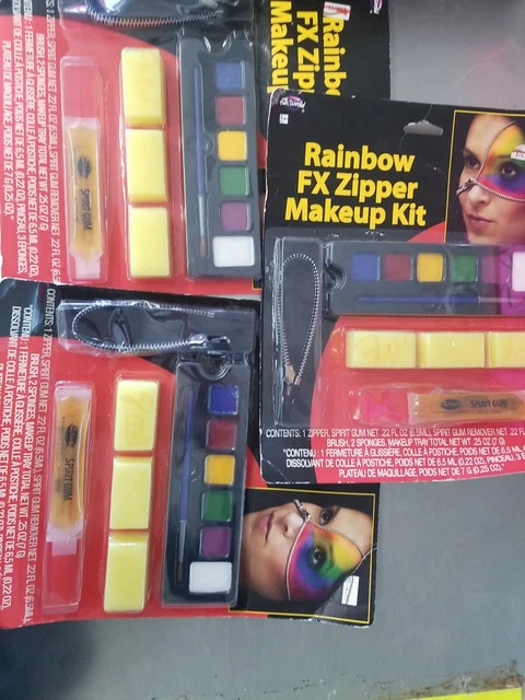 RAINBOW FX ZIPPER MAKEUP KIT - Halloween/Cosplay 2packs