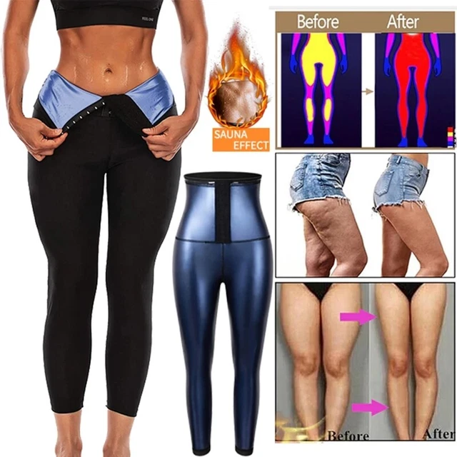 Womens Thermo Sauna Pants Waist Trainer Body Shaper Sweat Slim Yoga Leggings NMK