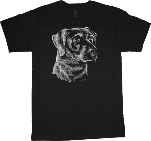 Labrador Retriever T-shirt Dog Breed Black Lab Face Tee Men's Dog Person Gift
