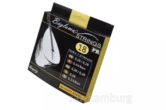 Quality Baglama Strings Saiten Tel Saz Teli Normal Tension 018-053