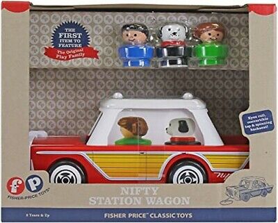 Fisher-Price Nifty Station Wagon Classic Toys with 3 Little People Figures 2018