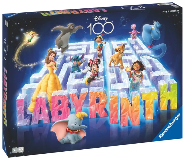 Ravensburger Familienspiel Such- und Schiebespiel Labyrinth Disney 100 27460