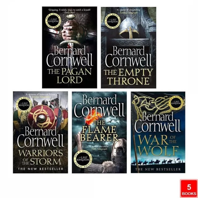 Bernard Cornwell Last Kingdom Series 5 Books Collection Set (Book 7-11) Pagan Lo