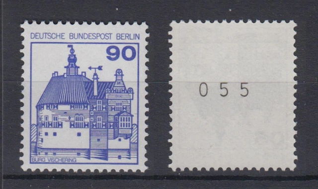 Berlin 588 RM mit ungerader Nummer Burgen+Schlösser 90 Pf postfrisch