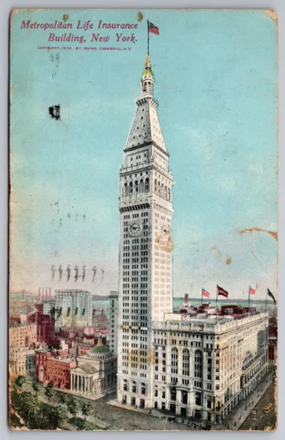 Met Life insurance building 1909 postcard