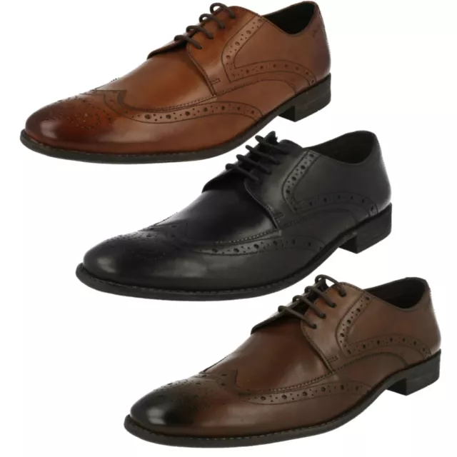 HOMME CLARKS CUIR Richelieu Lacet Chaussures Tailles 8 12 Largeur