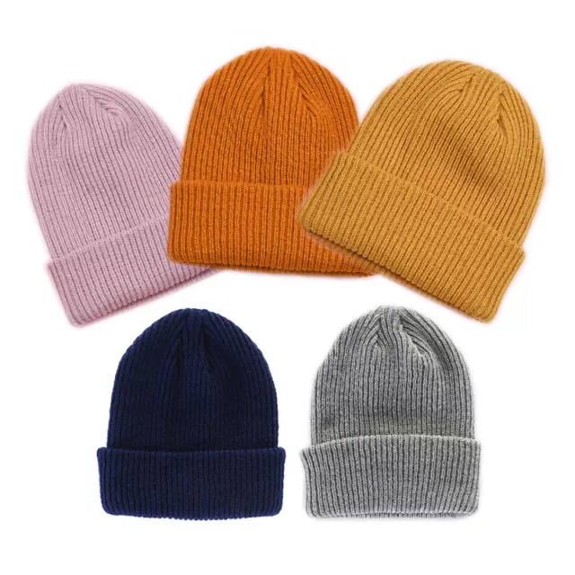 Thick Beanie Warm Plain Knit Hat Baggy Cap Slouchy Skull Hats Ski Men Women