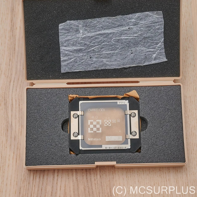 MITUTOYO CHART-1 FOR quick vision microscope systems CCD/CMOS alignment ...