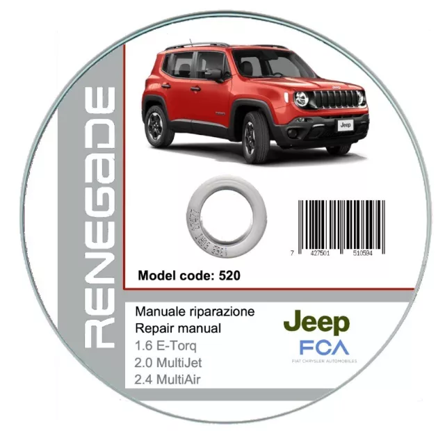 Jeep Renegade 2014-2018 manuale officina - repair manual