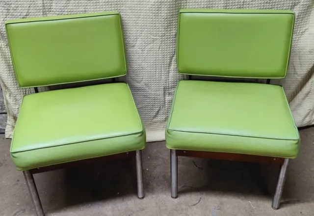 Vintage Mid-Century Chairs (pair) Raymond Loewy Hill Rom Industrial MCM