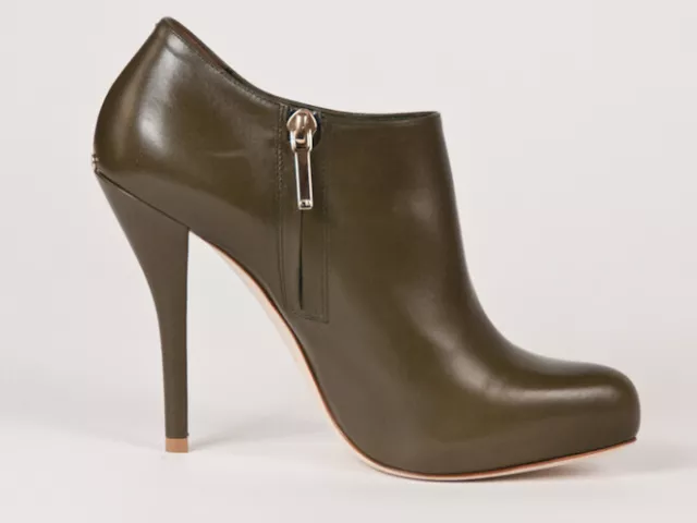 New Christian Dior Miss Dior Green Leather Booties 35.5 US 5.5