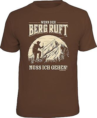 Divertente Escursionismo T-Shirt - Se Montagna Ruft - Kletter-Shirt Regalo