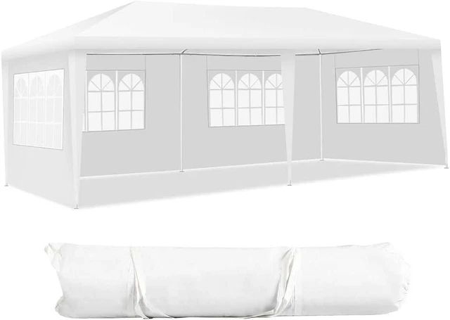 3x6 m Gartenpavillon Partyzelt Gartenzelt mit Tragetasche Sonnenschutz Hochzeit