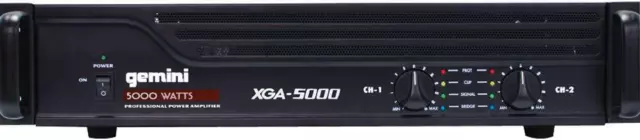 Gemini XGA-5000 Power Amplifier 5000W Rackmount 5000W DJ Disco PA System
