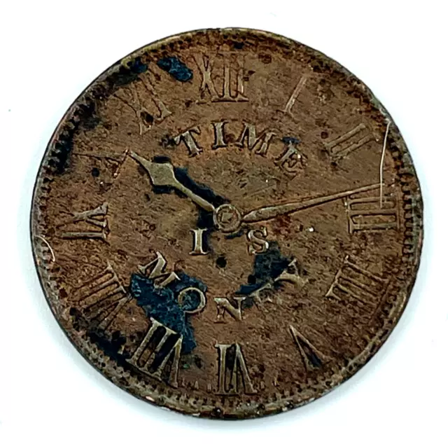 1837 Bowery New York Hard Times Token Smith's Clock Time Is Money HT-315 Low 136