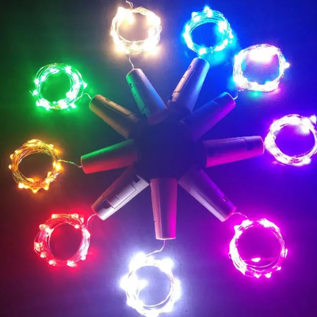 20 LED korken Lichterkette Flaschenkorken 2m Flaschenbeleuchtung Deko Partei 3