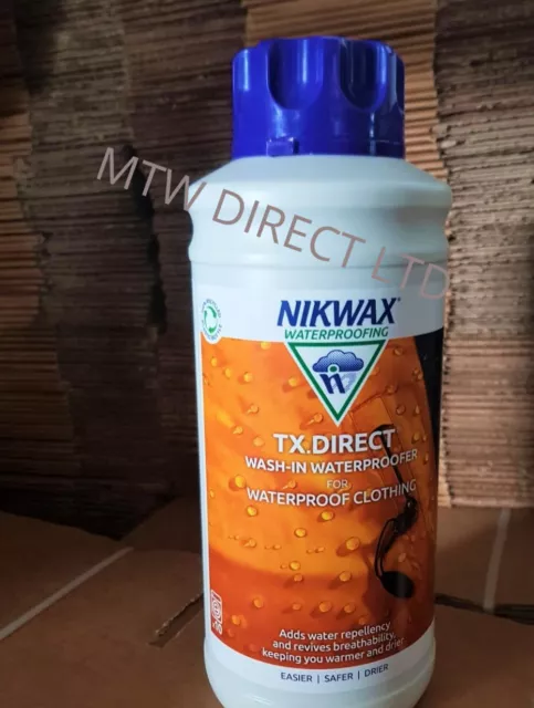 Nikwax TX Direct Wash In DWR Water Repellent Reproof For