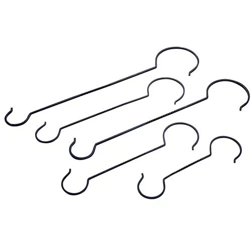 Verlängerungs-Haken Fleischerhaken Blumenampel  S-Haken Metall 30-64 cm Stk.