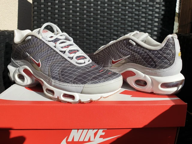 Nike Air Max Plus TN 1 Grid Red Grey Og Sneakers Basket Retro Requin Shark