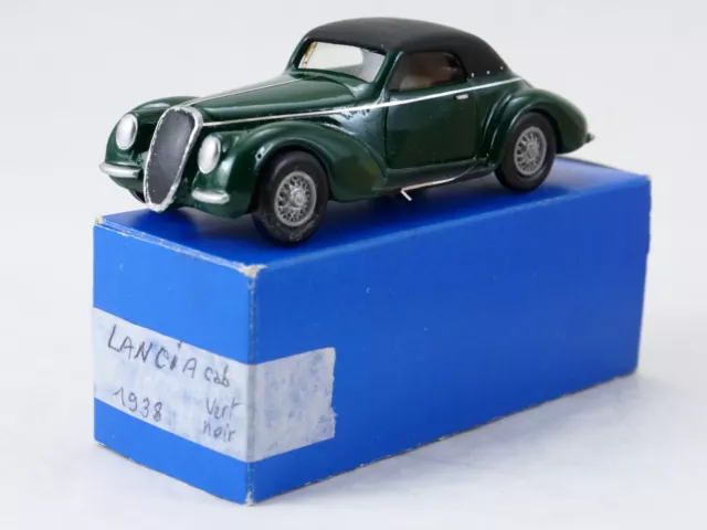 R modelli LANCIA cab vert noir 1938 kit monté 1/43 en boîte