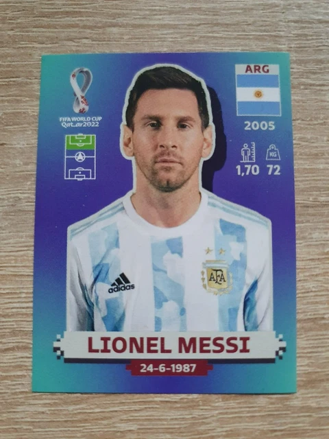 Panini WM 2022 Lionel Messi ARG 20 Argentina FIFA World Cup Qatar Sticker