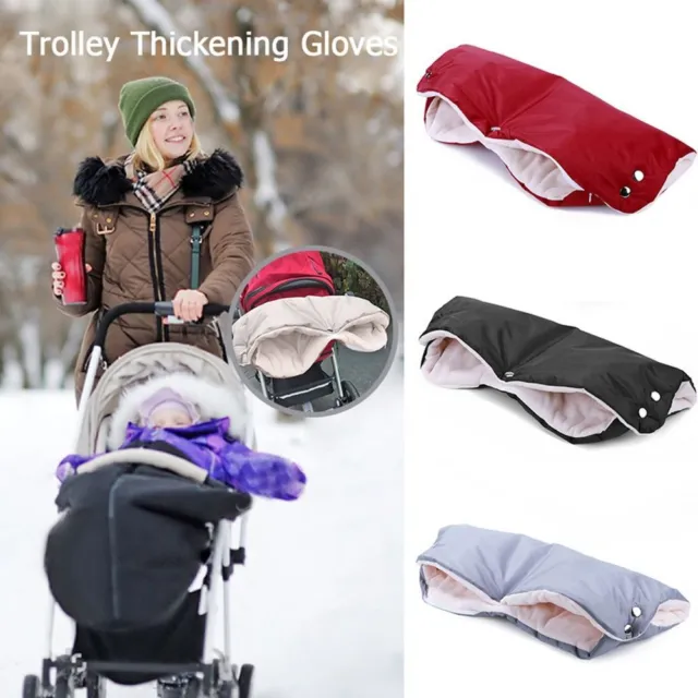 Mother and Kids Stroller Gloves Winter Pram Hand Muff Stroller Accessories