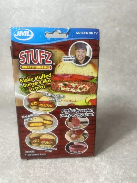 JML Stufz American Stufz Carne de Relleno Pollo Pavo Hamburguesa Patty Máquina Formadora 3