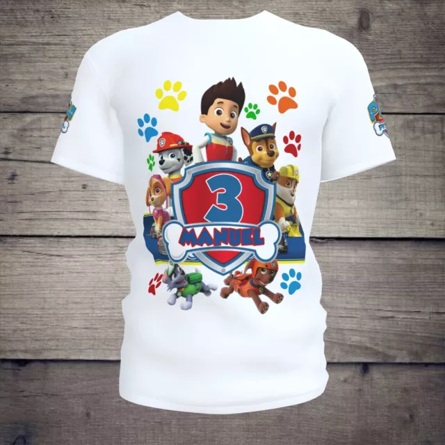 Playera paw cheap patrol cumpleaños