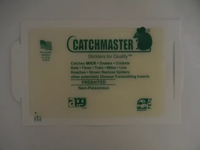 12 Catchmaster Unscented Glue Boards 72MB5US - Regular Mouse boards