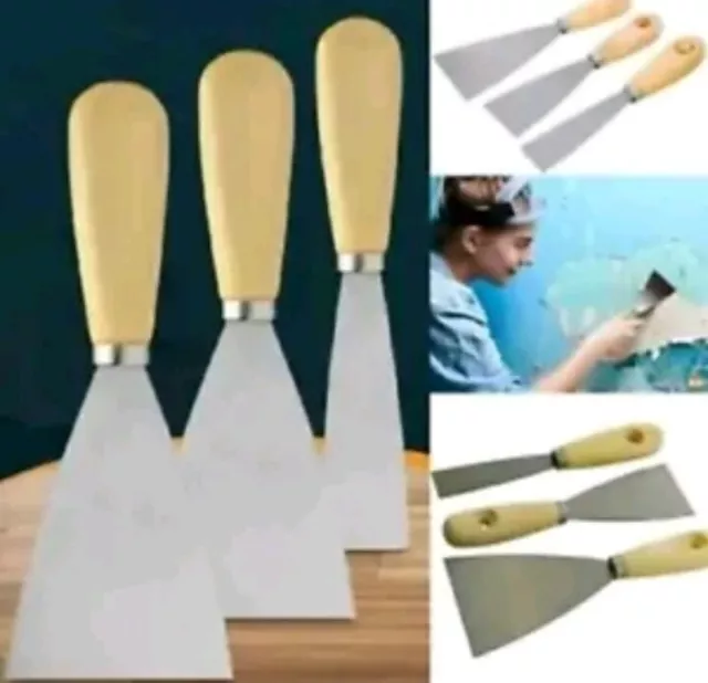 Scraper Spatula Putty Knife Filling Stripping Paint Varnish Wallpaper Plaster