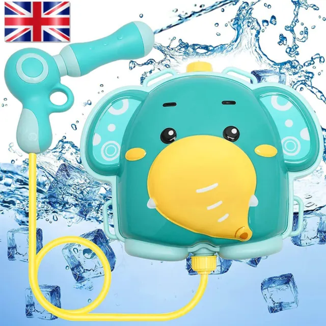 Kids Elephant Backpack Water Gun Perfect Swimming Pool Party Toy Outdoor Game UK