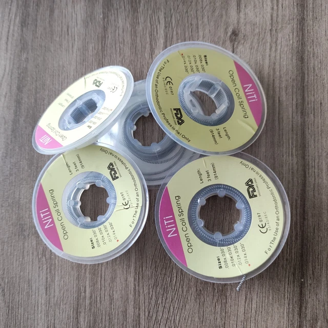 Dental Orthodontic Niti Open Coil Springs Dia.008/010/012/014*030″ 914mm