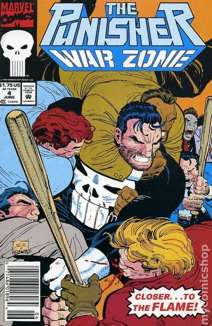 Punisher War Zone #4 FN 1992 Stock Image
