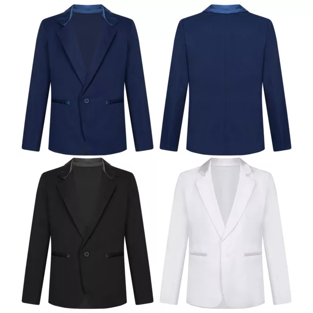 Jungen Anzug Jacke Anzugjacke Sakko Mantel Smoking Blazer zur Party Hochzeit