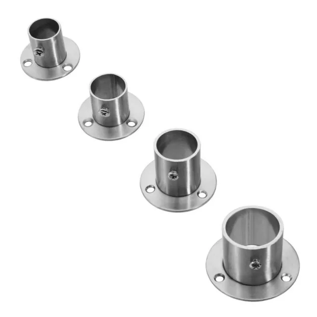 Polished Stainless Steel Wall Flange Connection Anchor (78 characters)