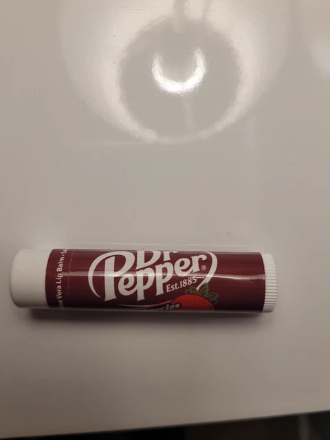 Dr Pepper Lip Balm SPF 15 Strawberries & Cream Flavor 0.15oz