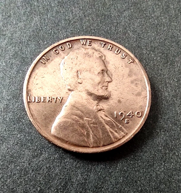 1940-S  Lincoln Wheat 1¢ Cent Penny  Good Condition!  Rare Coin  FREE SHIPPING
