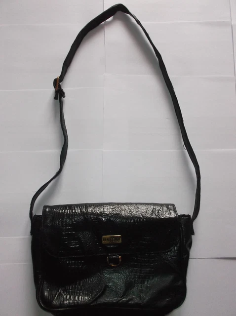 Sacoche En Cuir Vintage Beaugency Paris - Noir - Unisexe - Grand Format