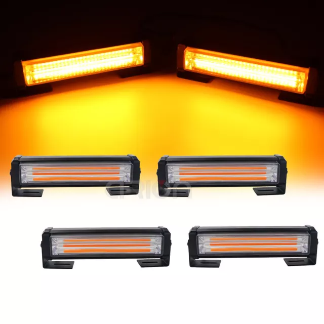 36W 72W Car Truck Grille COB LED Strobe Light Flashing Emergency Warning Lamp