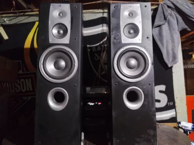Tested & Working JBL Northridge Series N38II 175 8Ohm 3-Way Floor Speakers NICE!