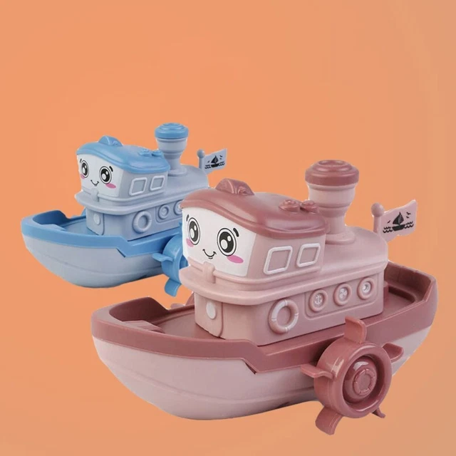Ship Boat Clockwork Toy ABS Water Toy Cute Baby Bath Toy  Beach Game