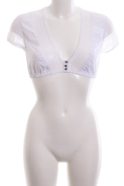 Camicia folcloristica donna taglia DE 32 bianco elegante